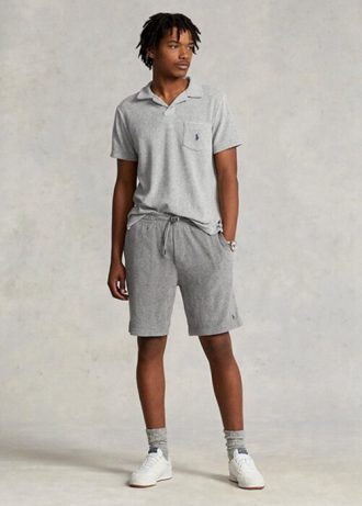 Šedé pánské šortky se stahovací šňůrkou Ralph Lauren Terry