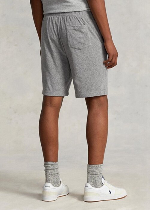 Šedé pánské šortky se stahovací šňůrkou Ralph Lauren Terry Šedé pánské šortky se stahovací šňůrkou Ralph Lauren Terry