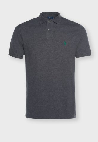 Šedé pánské polokošile Ralph Lauren Basic Mesh Šedé pánské polokošile Ralph Lauren Basic Mesh