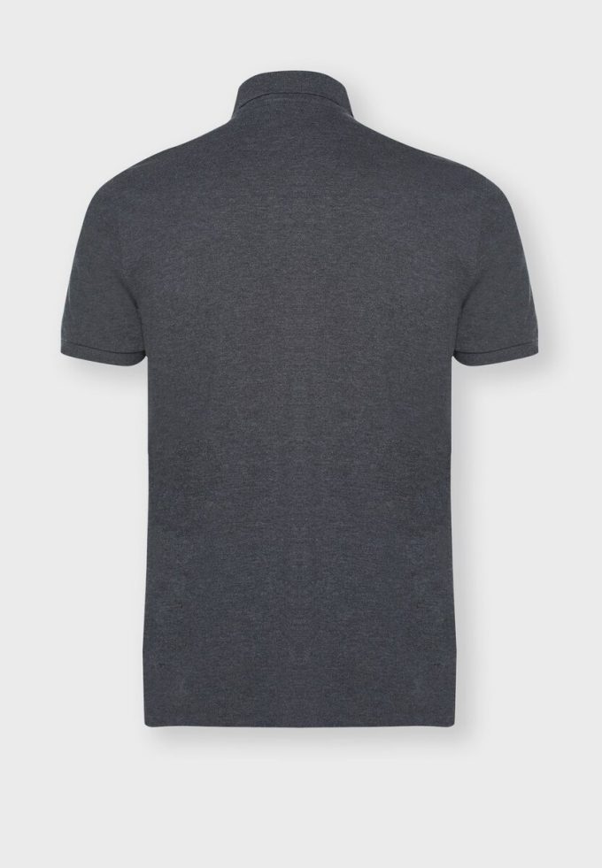 Šedé pánské polokošile Ralph Lauren Basic Mesh