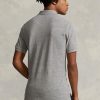 Šedé pánské polokošile Slim Fit Mesh Polo od Ralph Lauren