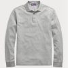 Šedé pánské polokošile Slim Fit Pique Ralph Lauren Custom