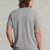 Šedé pánské Slim Fit Mesh Polo košile Ralph Lauren Custom Šedé pánské Slim Fit Mesh Polo košile Ralph Lauren Custom
