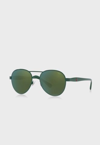 Šedé pánské sluneční brýle Ralph Lauren 0Ph3141 Aviator