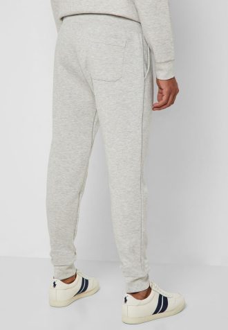 Šedé pánské tepláky Ralph Lauren Essential Cuffed