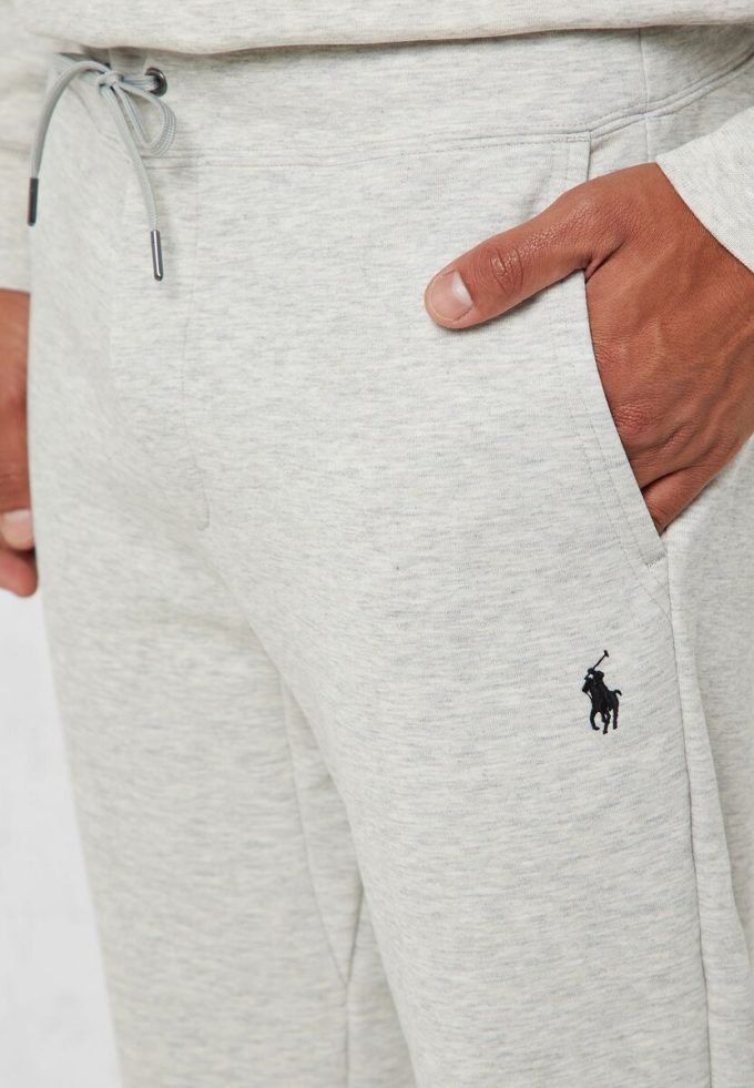 Šedé pánské tepláky Ralph Lauren Essential Cuffed Šedé pánské tepláky Ralph Lauren Essential Cuffed