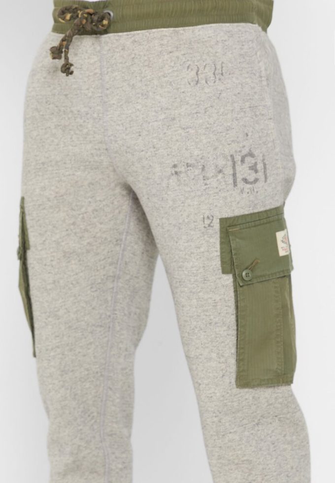 Šedé pánské tepláky Ralph Lauren s potiskem Šedé pánské tepláky Ralph Lauren s potiskem
