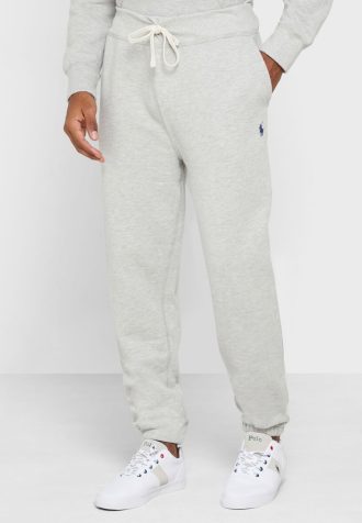 Šedé pánské tepláky Ralph Lauren se stahovací šňůrkou