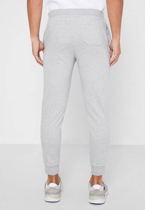 Šedé pánské tepláky s manžetou Ralph Lauren Logo Šedé pánské tepláky s manžetou Ralph Lauren Logo