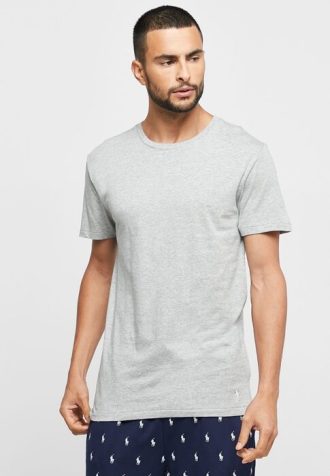 Šedá pánská trička Ralph Lauren 3 Pack Assorted Crew Neck