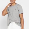 Šedá pánská trička Ralph Lauren Essential Crew Neck Šedá pánská trička Ralph Lauren Essential Crew Neck