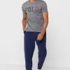 Šedá pánská trička Ralph Lauren Logo Crew Neck