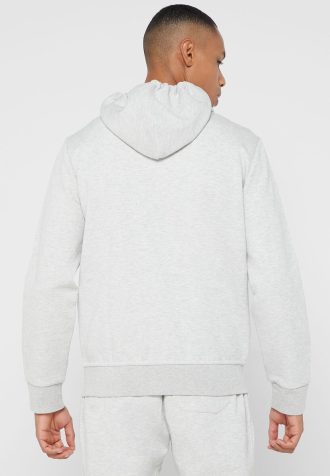 Šedá pánská základní mikina s kapucí Ralph Lauren