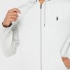Šedá pánská základní mikina s kapucí Ralph Lauren