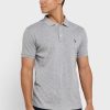 Šedé pánské základní polokošile Ralph Lauren Šedé pánské základní polokošile Ralph Lauren