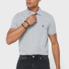 Šedé pánské základní polokošile Ralph Lauren