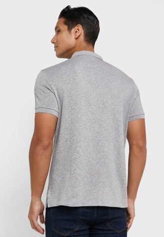 Šedé pánské základní polokošile Ralph Lauren Šedé pánské základní polokošile Ralph Lauren