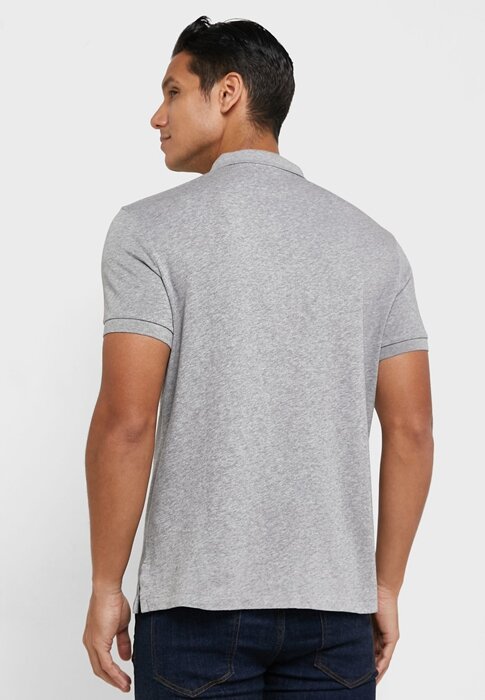Šedé pánské základní polokošile Ralph Lauren Šedé pánské základní polokošile Ralph Lauren