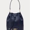 Elegantní dámská kožená kabelka Ralph Lauren Navy Elegantní dámská kožená kabelka Ralph Lauren Navy