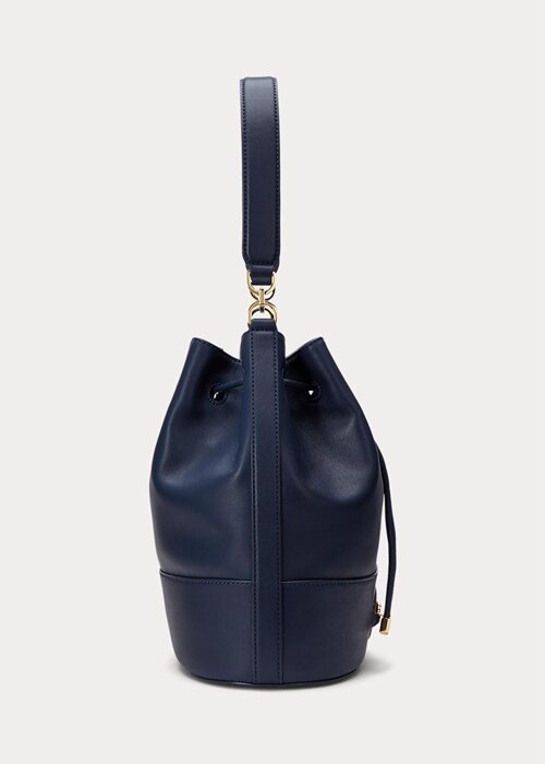 Elegantní dámská kožená kabelka Ralph Lauren Navy Elegantní dámská kožená kabelka Ralph Lauren Navy