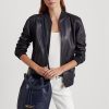 Elegantní dámská kožená kabelka Ralph Lauren Navy Elegantní dámská kožená kabelka Ralph Lauren Navy