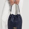 Elegantní dámská kožená kabelka Ralph Lauren Navy Elegantní dámská kožená kabelka Ralph Lauren Navy