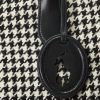 Černé/bílé dámské kabelky Houndstooth Ralph Lauren Houndstooth střední Bellport