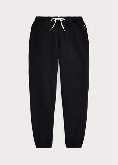 Černé dámské atletické kalhoty Ralph Lauren Fleece Černé dámské atletické kalhoty Ralph Lauren Fleece