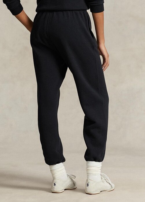 Černé dámské atletické kalhoty Ralph Lauren Fleece Černé dámské atletické kalhoty Ralph Lauren Fleece