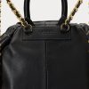 Černé dámské batohy Ralph Lauren Nappa Leather Medium Izzie