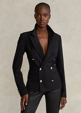 Černé dámské blejzry ze strečové vlny Ralph Lauren
