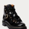 Černé dámské boty Ralph Lauren Dimicia Welington Burnishedie