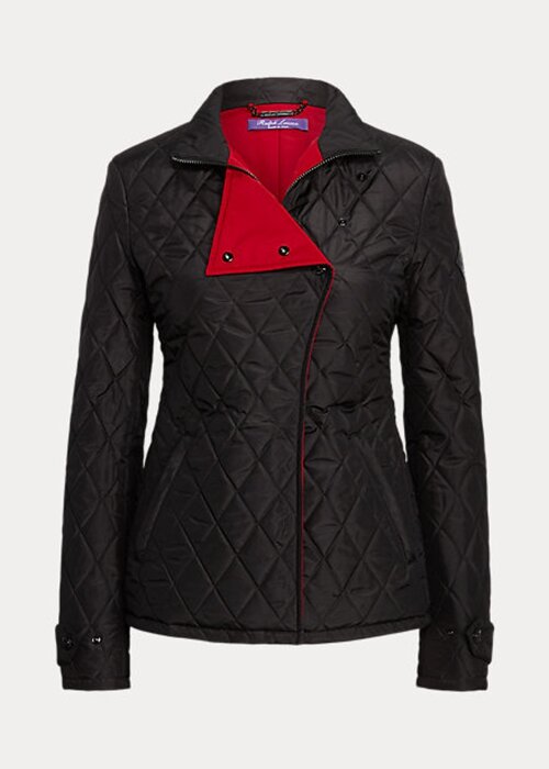 Černé dámské bundy Ralph Lauren Doma Silk Taffeta Černé dámské bundy Ralph Lauren Doma Silk Taffeta