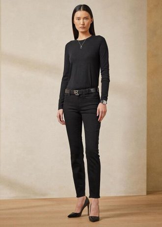 Černé dámské džíny Ralph Lauren 400 Matchstick