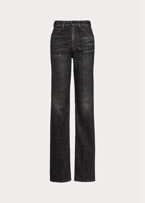 Černé dámské džíny Ralph Lauren Kaida uvolněného střihu Černé dámské džíny Ralph Lauren Kaida uvolněného střihu