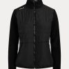 Černé dámské hybridní bundy na zip Ralph Lauren Černé dámské hybridní bundy na zip Ralph Lauren