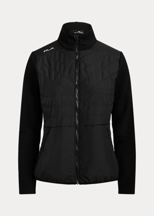Černé dámské hybridní bundy na zip Ralph Lauren Černé dámské hybridní bundy na zip Ralph Lauren