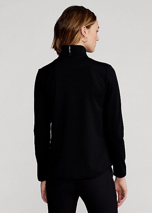Černé dámské hybridní bundy na zip Ralph Lauren Černé dámské hybridní bundy na zip Ralph Lauren