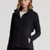 Černé dámské hybridní bundy s kapucí Ralph Lauren