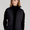 Černá dámská hybridní mockneck vesta na zip Ralph Lauren