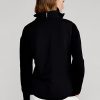 Černá dámská hybridní mockneck vesta na zip Ralph Lauren