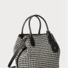 Černá dámská kabelka Ralph Lauren Houndstooth Medium Bellport
