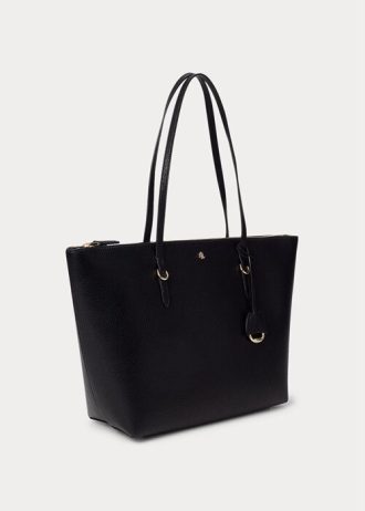 Černé dámské kabelky Ralph Lauren z umělé kůže Keaton