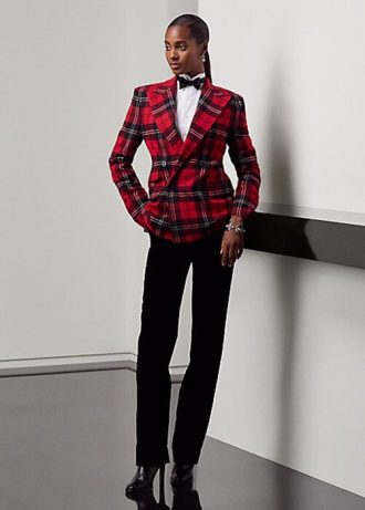 Černé dámské kalhoty Ralph Lauren Declynn Velvet