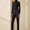 Černé dámské kalhoty Ralph Lauren Simone Virgin Wool Černé dámské kalhoty Ralph Lauren Simone Virgin Wool