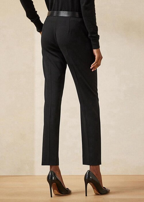 Černé dámské kalhoty Ralph Lauren Simone Virgin Wool Černé dámské kalhoty Ralph Lauren Simone Virgin Wool