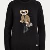 Černé dámské kašmírové svetry Ralph Lauren Utility Bear Černé dámské kašmírové svetry Ralph Lauren Utility Bear