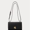 Černé dámské kožené střední tašky přes rameno Ralph Lauren