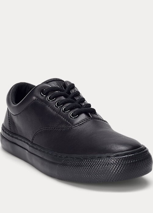 Černé dámské kožené tenisky Ralph Lauren Bryn Černé dámské kožené tenisky Ralph Lauren Bryn