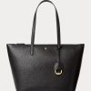 Černé dámské malé kabelky z umělé kůže Ralph Lauren